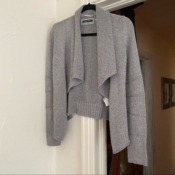 luisa cerano Sweaters - LUISA CERANO | Cardigan Sweater Open Front Metallic Yarn Knit. Cotton/Viscose